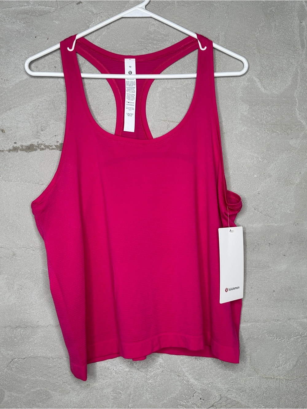 Lululemon Swiftly Tech Scoopneck Tank 2.0 Race Length Size 12 NWT